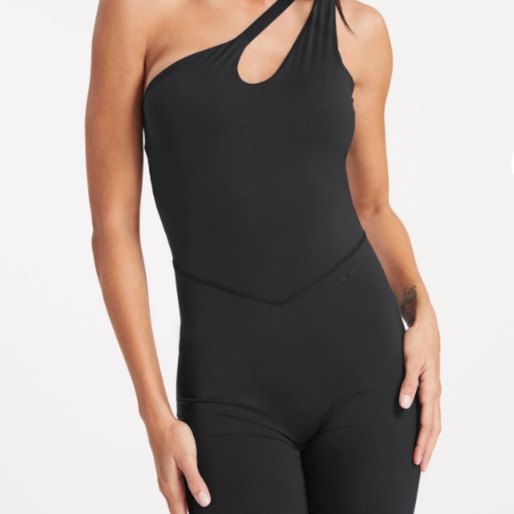 BANDIER Asymmetric Tempo Short Catsuit